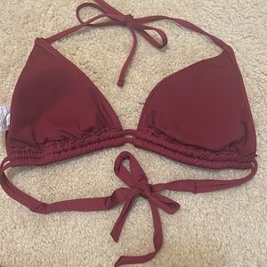 Mossimo Maroon Bikini Swimsuit, Top & Bottoms, size Large